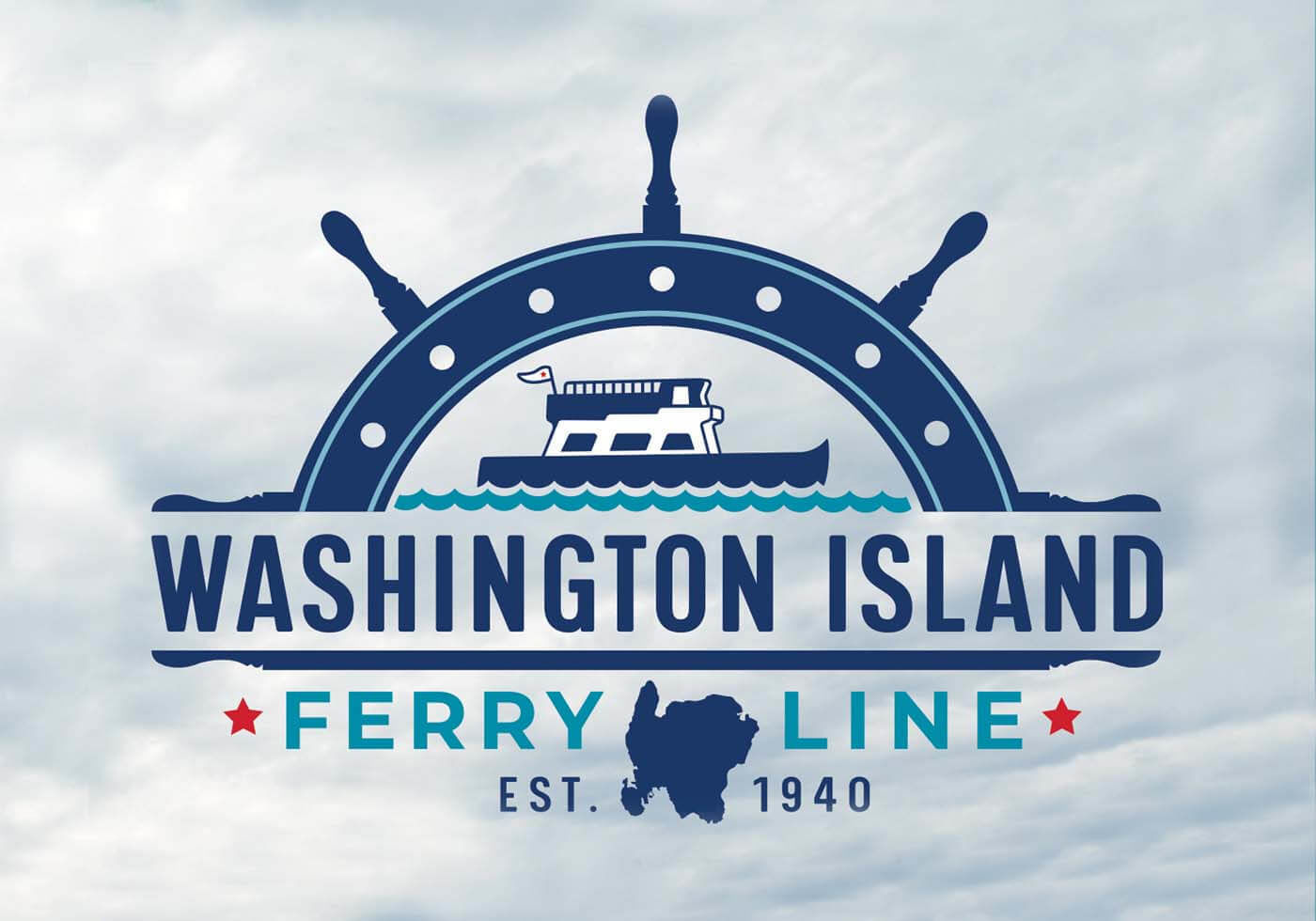 Custom logo design for Washington Island Ferry Line