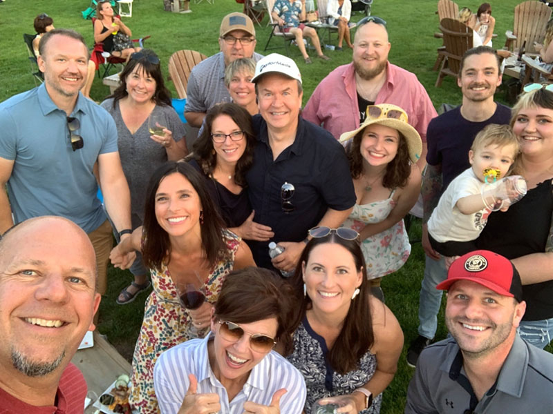 The Insight Creative Team outing at Ledgestone Winery