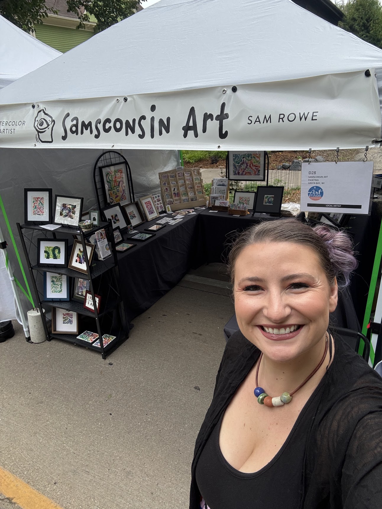 Sam Rowe at Art at the Park, Appleton