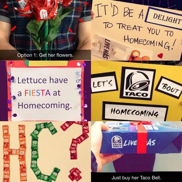Examples of Taco Bell’s social media posts geared towards teens