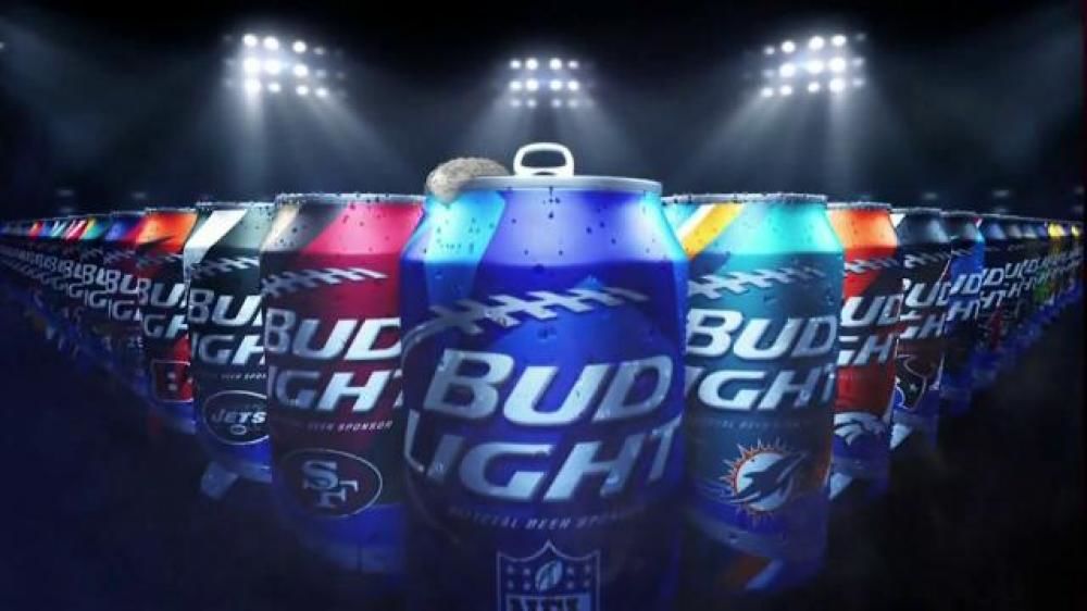 Bud Lite Football Can