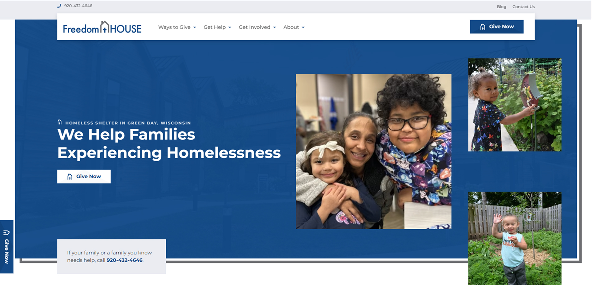 Freedom House Ministries Website Preview
