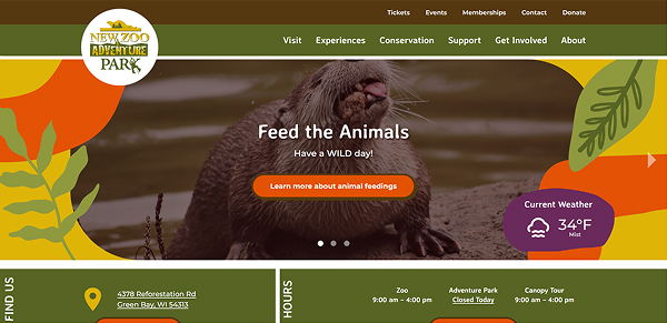 New Zoo website preview