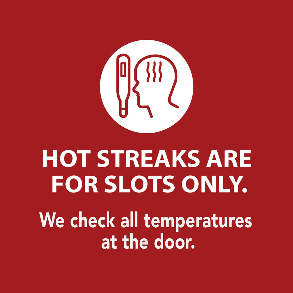 ho chunk's hot streaks are for slots only campaign graphic