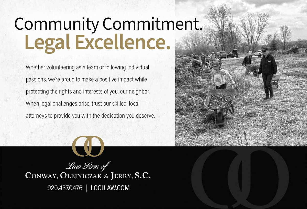 Custom graphic design work for social media posts for Law Firm of Conway, Olejniczak & Jerry, S.C.